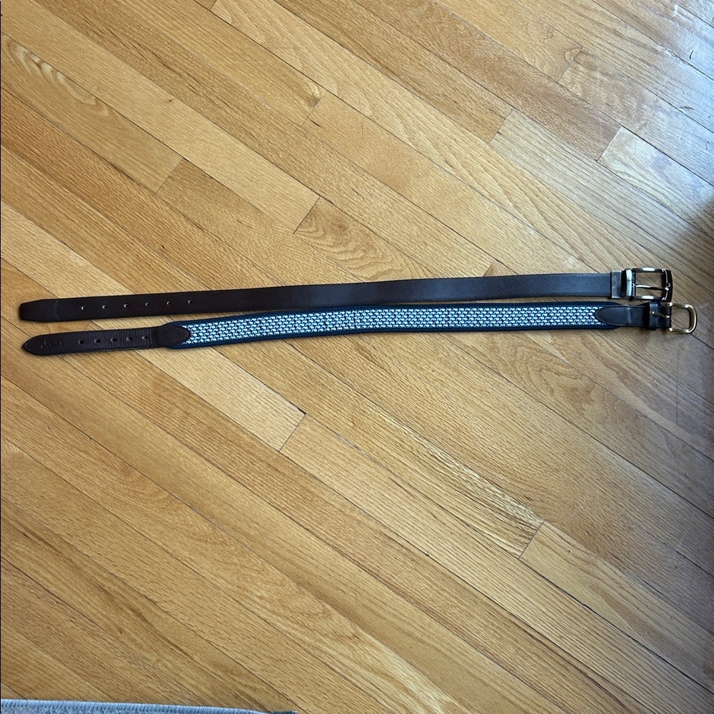 Vineyard Vines Brown and Blue Kids Belt